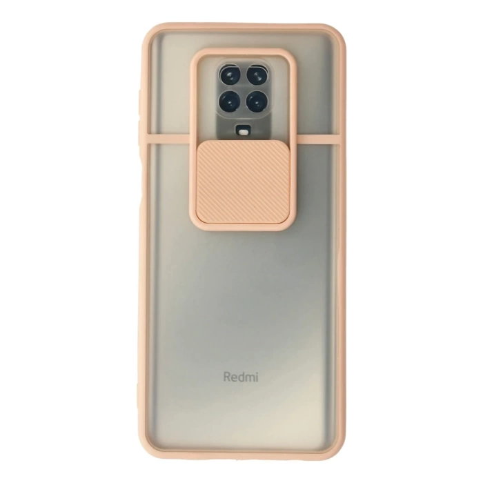 Newface Xiaomi Redmi Note 9 Pro Kılıf Palm Buzlu Kamera Sürgülü Silikon