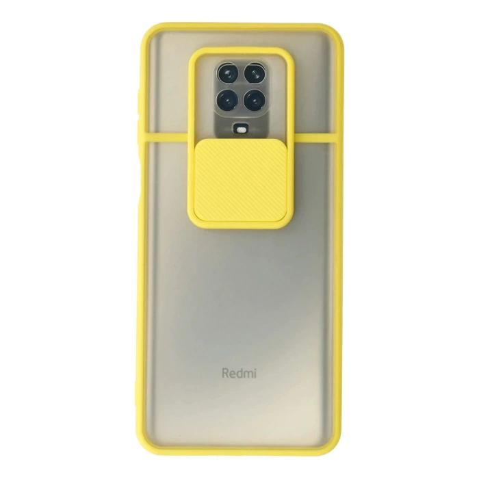 Newface Xiaomi Redmi Note 9 Pro Kılıf Palm Buzlu Kamera Sürgülü Silikon