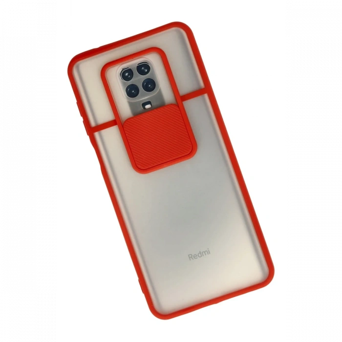 Newface Xiaomi Redmi Note 9 Pro Kılıf Palm Buzlu Kamera Sürgülü Silikon
