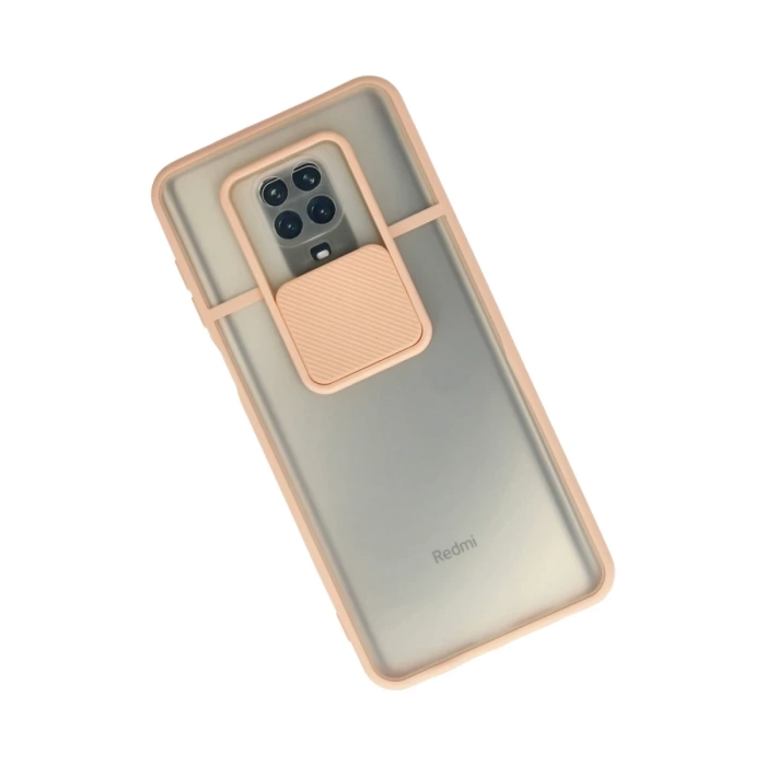 Newface Xiaomi Redmi Note 9 Pro Kılıf Palm Buzlu Kamera Sürgülü Silikon