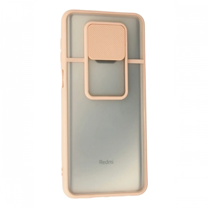 Newface Xiaomi Redmi Note 9 Pro Kılıf Palm Buzlu Kamera Sürgülü Silikon