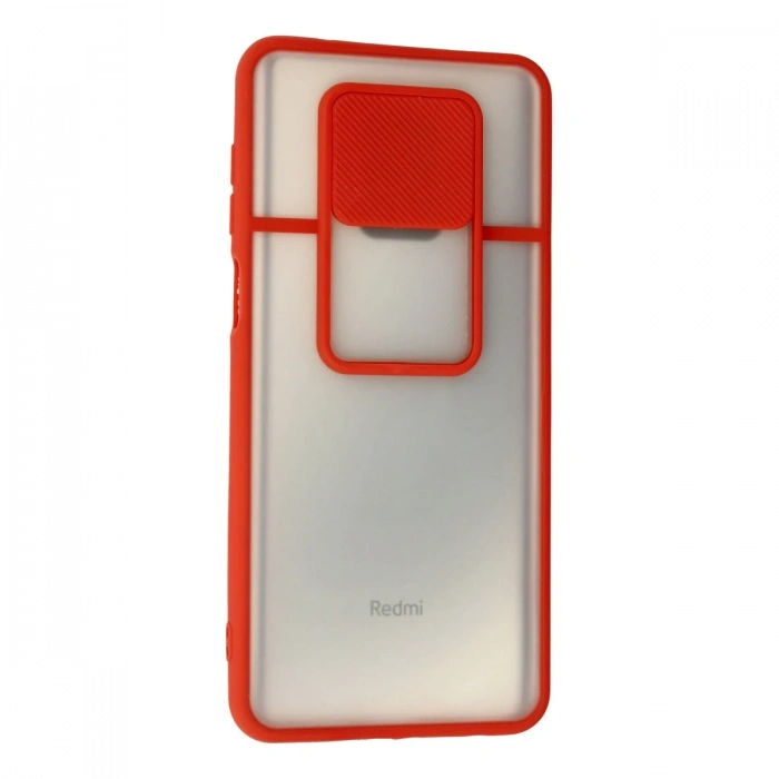 Newface Xiaomi Redmi Note 9 Pro Kılıf Palm Buzlu Kamera Sürgülü Silikon