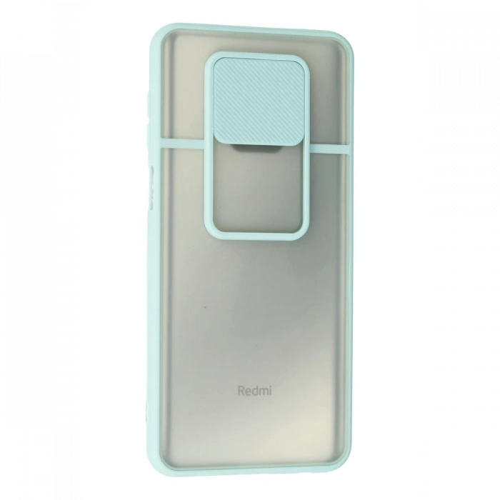 Newface Xiaomi Redmi Note 9 Pro Kılıf Palm Buzlu Kamera Sürgülü Silikon