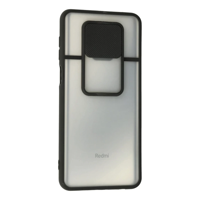 Newface Xiaomi Redmi Note 9 Pro Kılıf Palm Buzlu Kamera Sürgülü Silikon