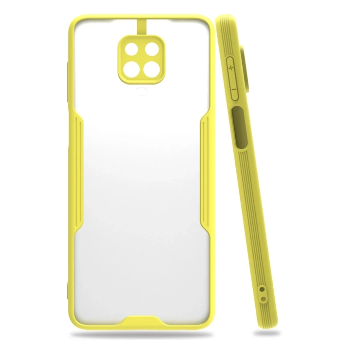 Newface Xiaomi Redmi Note 9S Kılıf Platin Silikon