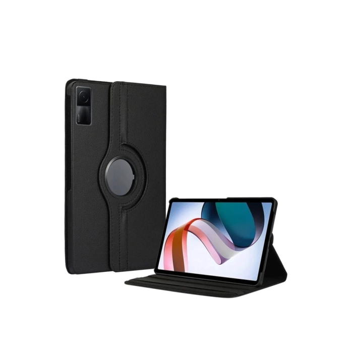 Newface Xiaomi Redmi Pad SE 4G Kılıf 360 Tablet Deri Kılıf - Siyah