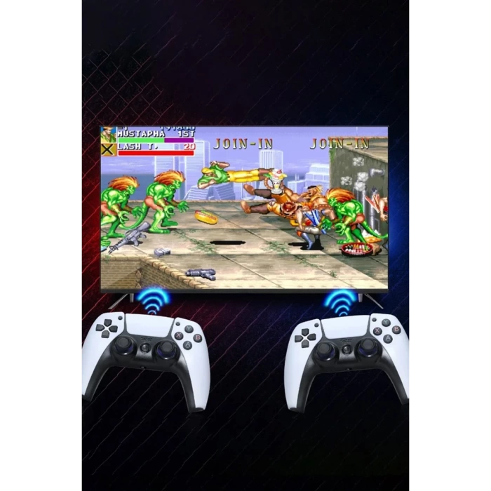 Newface Y5 64GB Android Dual Pad 4K Game Stick - Beyaz