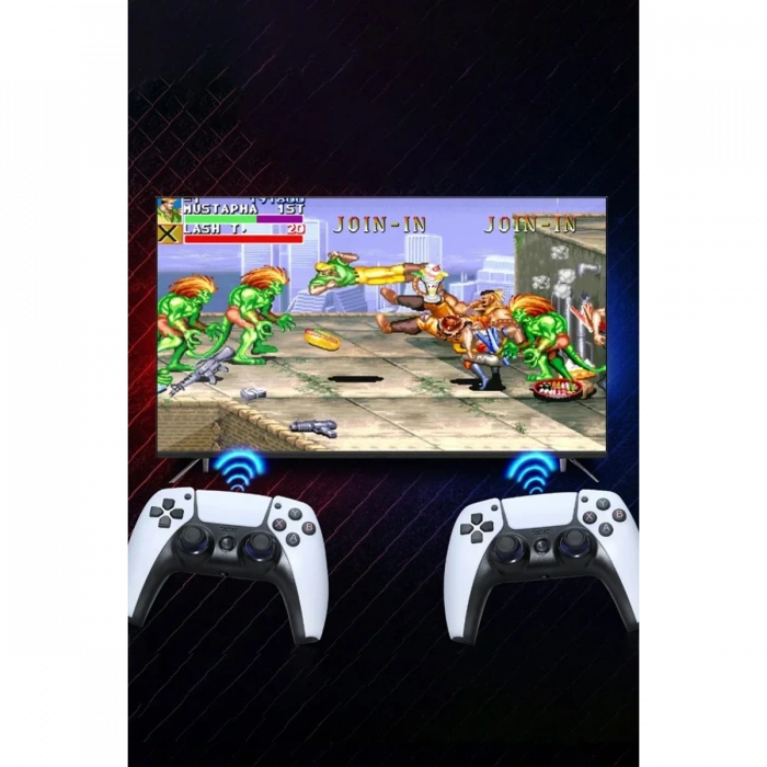 Newface Y5 64GB Android Dual Pad 4K Game Stick - Beyaz