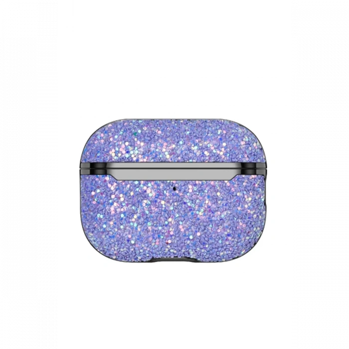 Onegif Airpods 3 (3.nesil) Bright Simli Airpods Kapak - Derin Mor