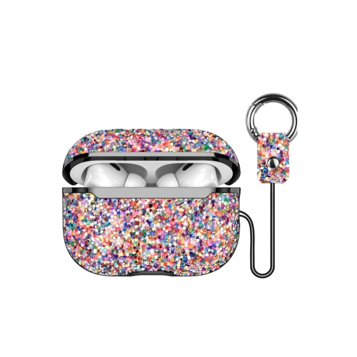 Onegif Airpods 3 (3.nesil) Bright Simli Airpods Kapak - Gold