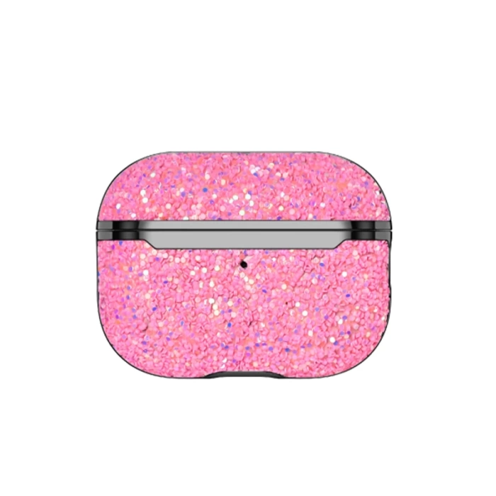 Onegif Airpods 3 (3.nesil) Bright Simli Airpods Kapak - Pembe