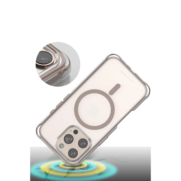 Onegif Apple iPhone 16 Pro Hulk Magsafe Kapak - Siyah