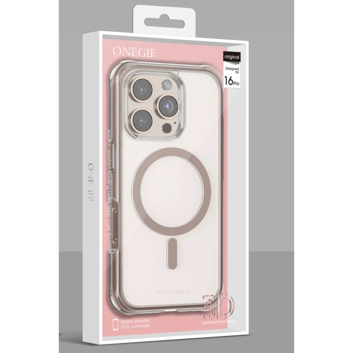 Onegif Apple iPhone 16 Pro Hulk Magsafe Kapak - Titan Gri