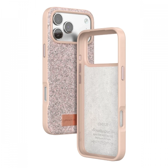 Onegif Apple iPhone 17 Pro Bright Simli Kapak