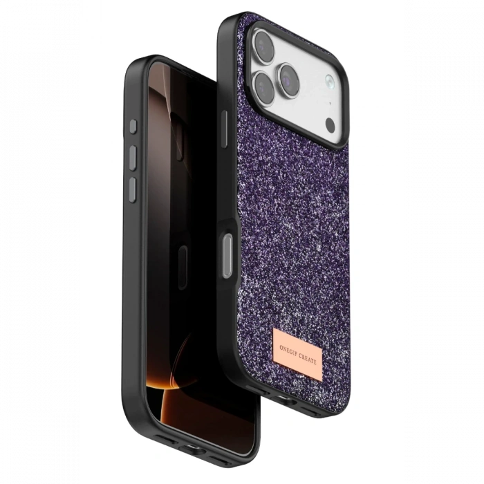 Onegif Apple iPhone 17 Pro Max Bright Simli Kapak