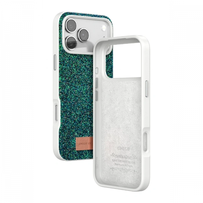 Onegif Apple iPhone 17 Pro Max Bright Simli Kapak