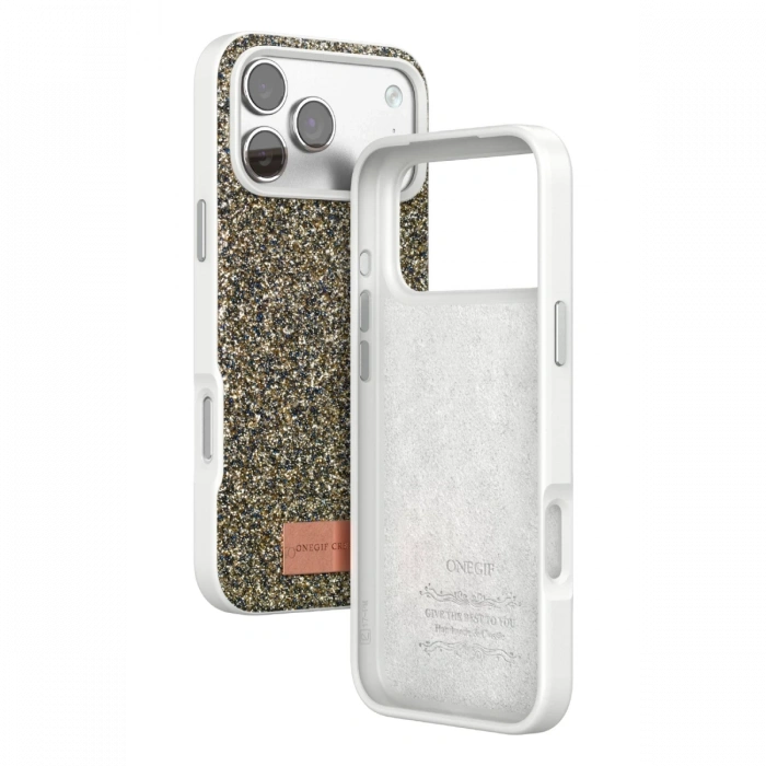 Onegif Apple iPhone 17 Pro Max Bright Simli Kapak