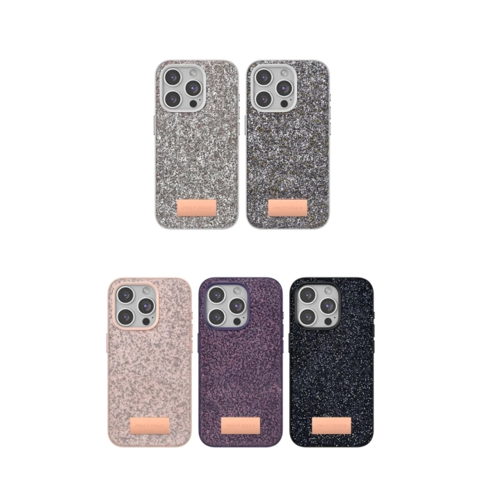 Onegif iPhone 14 Pro Bright Simli Kapak - Pembe