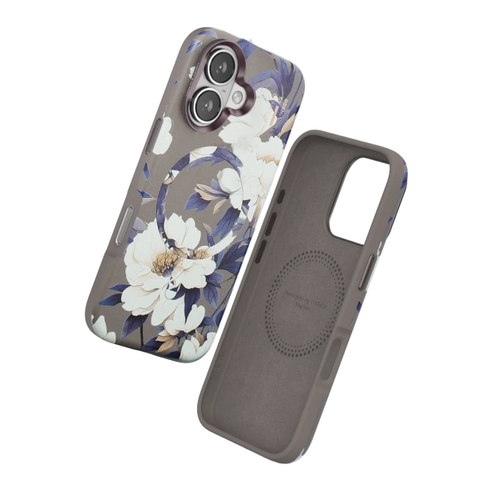 Onegif iPhone 16 Flower Series Magsafe Kapak - Gri