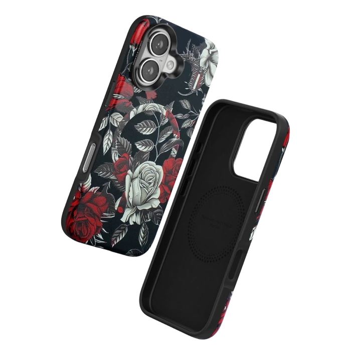 Onegif iPhone 16 Flower Series Magsafe Kapak - Siyah