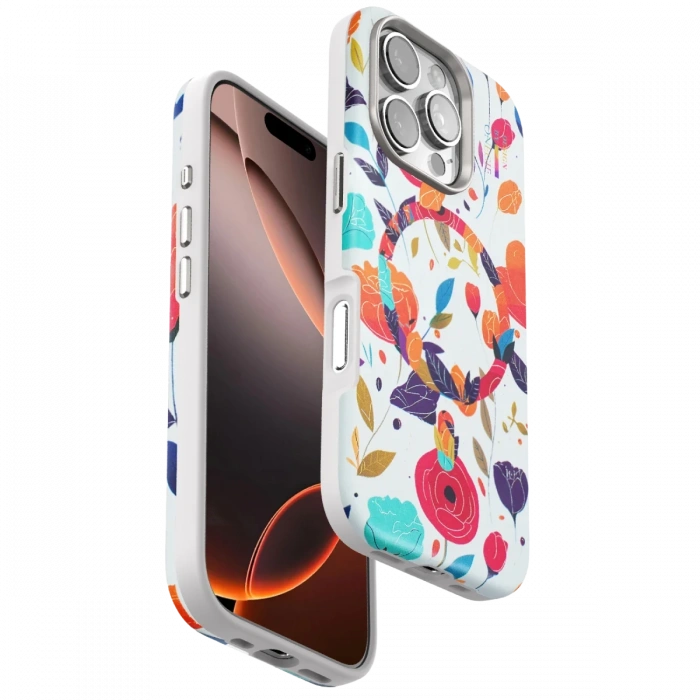 Onegif iPhone 16 Pro Flower Series Magsafe Kapak