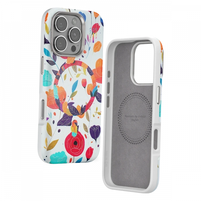 Onegif iPhone 16 Pro Flower Series Magsafe Kapak