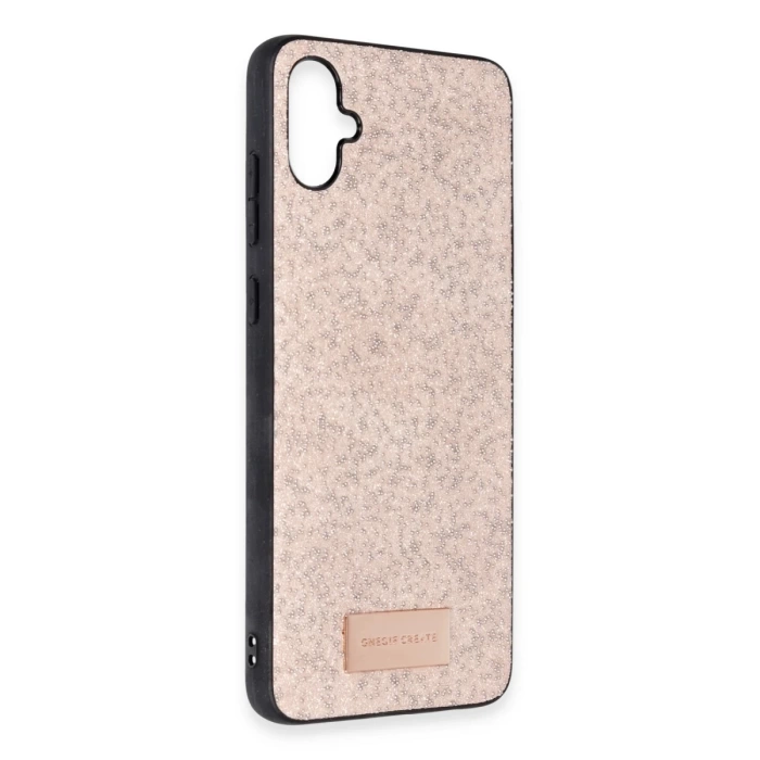 Onegif Samsung Galaxy A05 Bright Simli Kapak - Pembe
