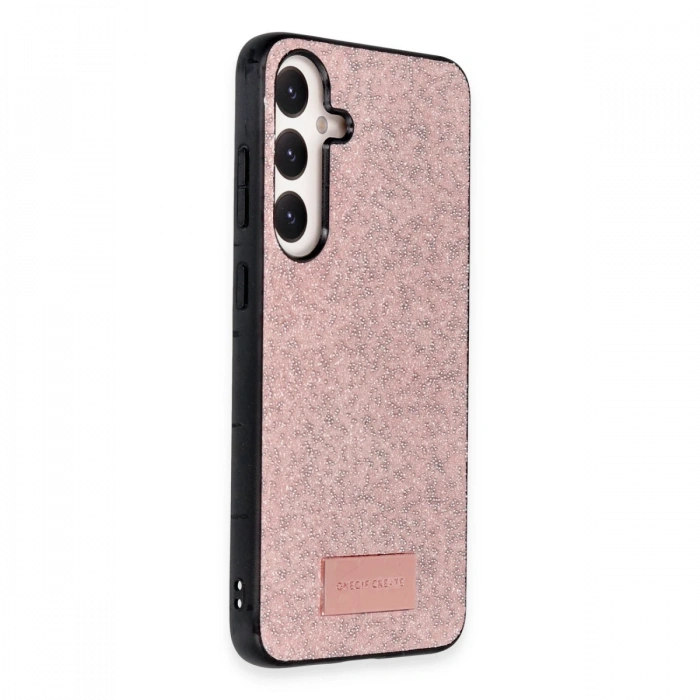 Onegif Samsung Galaxy A14 4G Bright Simli Kapak - Pembe