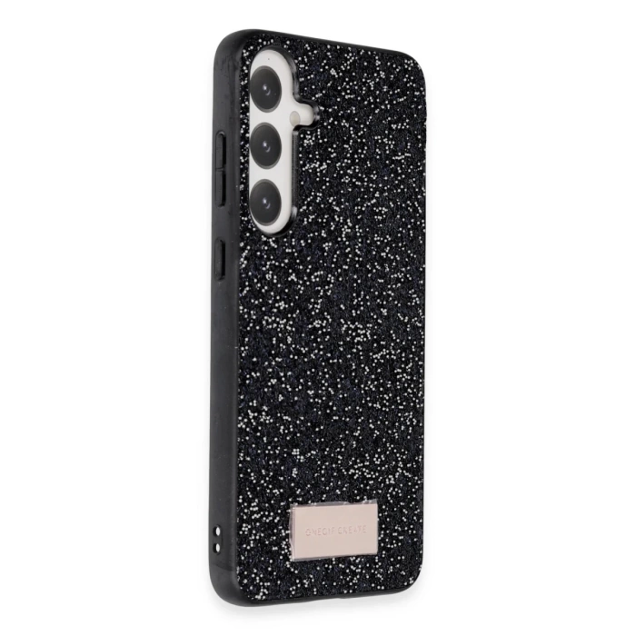 Onegif Samsung Galaxy A14 4G Bright Simli Kapak - Siyah
