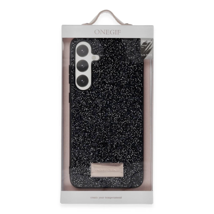 Onegif Samsung Galaxy A25 5G Bright Simli Kapak - Gold