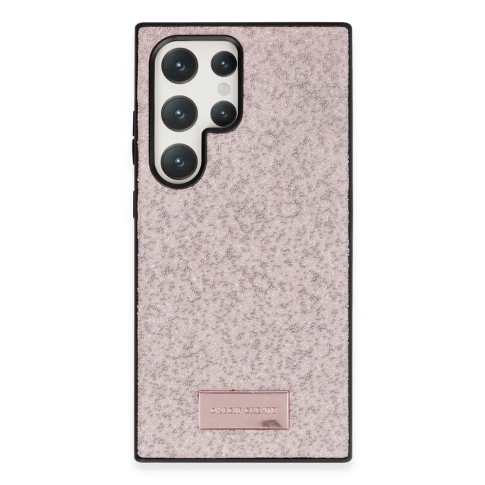 Onegif Samsung Galaxy S23 Ultra Bright Simli Kapak - Pembe