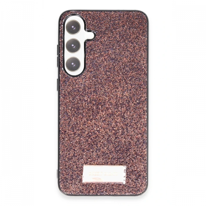 Onegif Samsung Galaxy S24 Bright Simli Kapak - Derin Mor