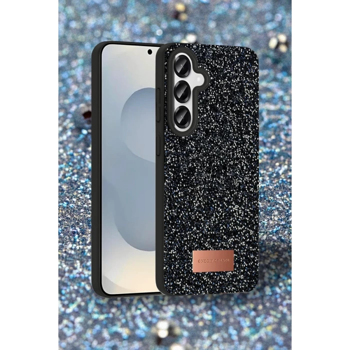 Onegif Samsung Galaxy S25 Plus Bright Simli Kapak - Derin Mor