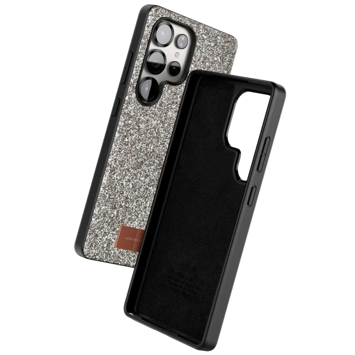 Onegif Samsung Galaxy S25 Ultra Bright Simli Kapak - Gold
