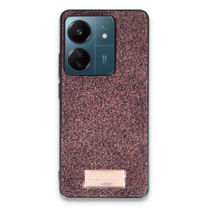Onegif Xiaomi Redmi 13C Bright Simli Kapak - Derin Mor