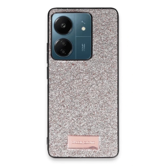 Onegif Xiaomi Redmi 13C Bright Simli Kapak - Gold