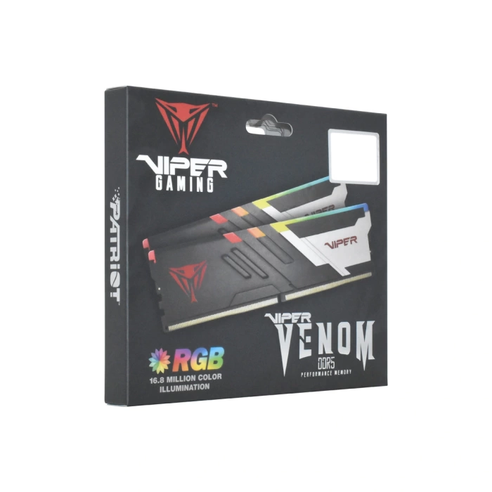 Patriot Viper Venom RGB 32GB (2x16GB) DDR5 7000MHz CL32 Gaming Ram (Bellek) (PVVR532G700C32K)
