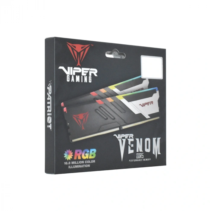 Patriot Viper Venom RGB 32GB (2x16GB) DDR5 7000MHz CL32 Gaming Ram (Bellek) (PVVR532G700C32K)