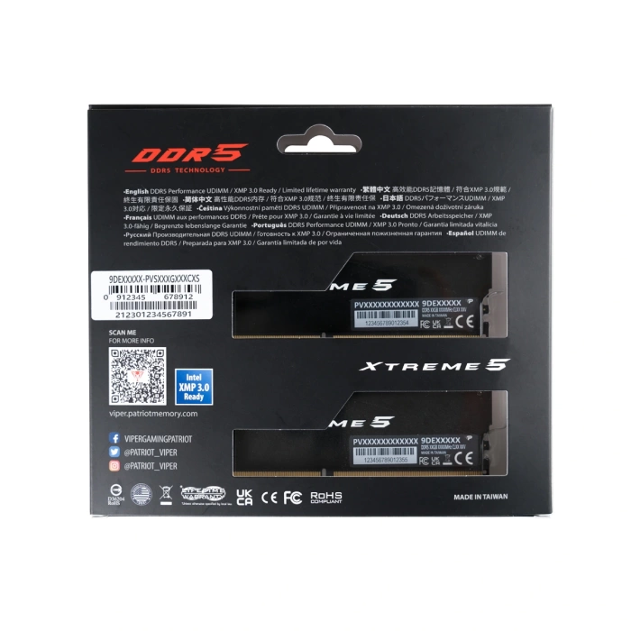 Patriot Viper Xtreme5 48GB (2x24GB) DDR5 7000MHz CL32 Ram (Bellek) (PVX548G70C32K)