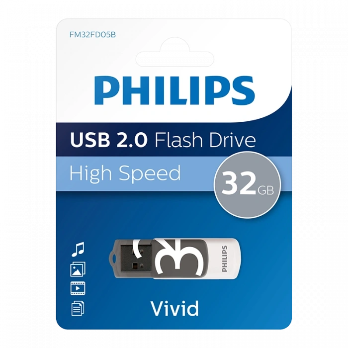 PHILIPS 32GB USB 2.0 25/10MB/S FM32FD05B/00