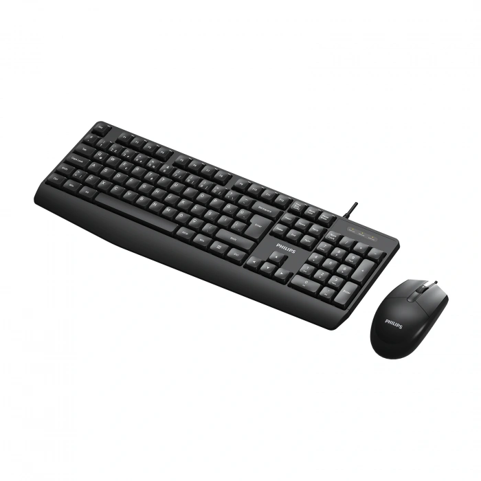 PHILIPS KABLOLU  KLAVYE&amp;MOUSE SET SPT6237B SİYAH