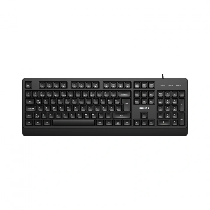 PHILIPS KABLOLU KLAVYE SPK6247B SİYAH