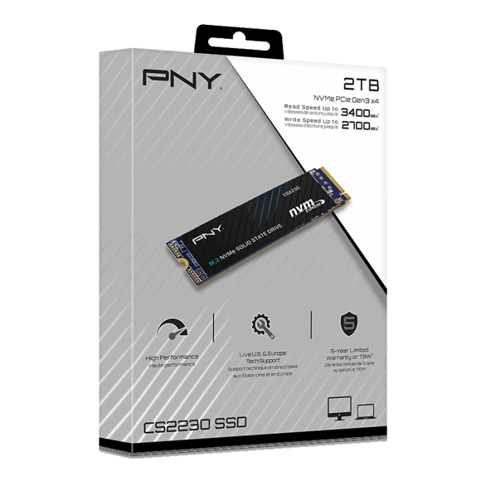 PNY CS2230 2TB 3300/2600 NVMe PCIe M.2 SSD (M280CS2230-2TB-RB)