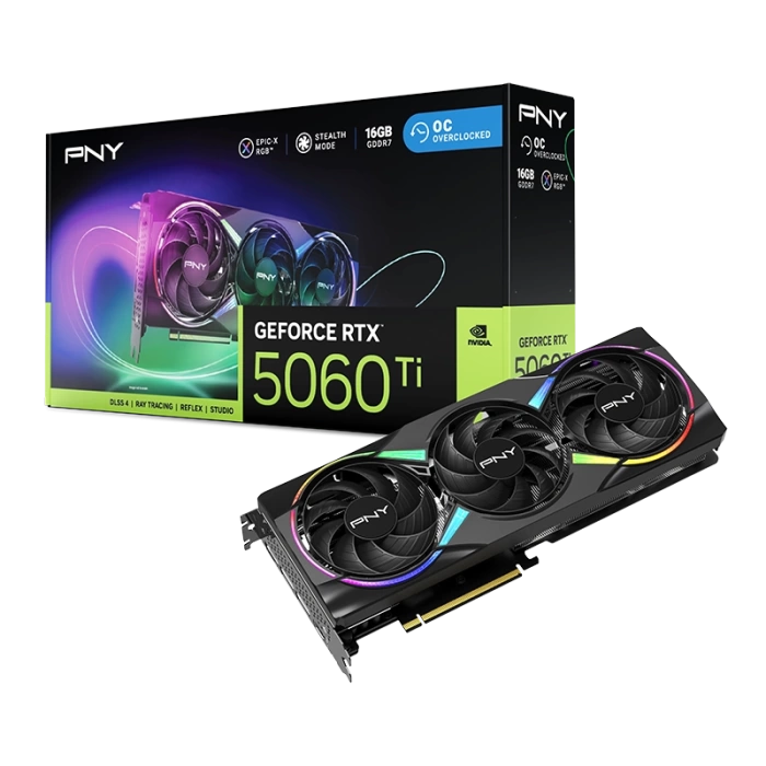 PNY RTX5060Ti 16GB ARGB OC GDDR7 128bit (VCG5060T16TFXXPB1-O)