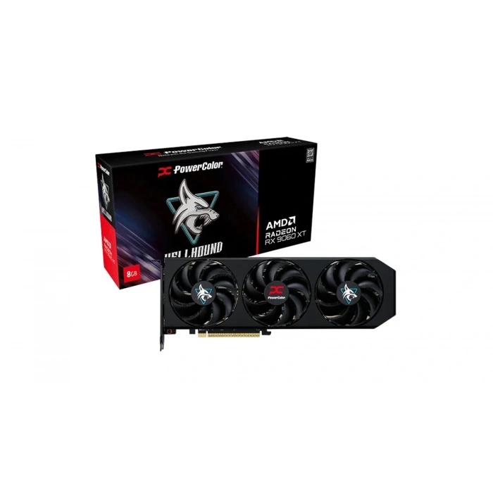 POWERCOLOR HELLHOUND RX9060XT 8GB GDDR6 (RX9060XT 8G-L/OC) EKRAN KARTI