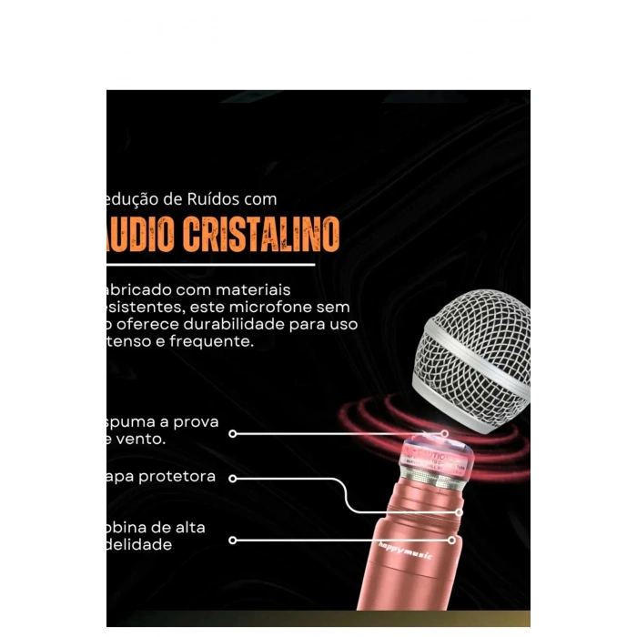 Profesyonel Çiftli Kablosuz Mikrofon Seti Karaoke Şarj Edilebilir 50 Metre Mesafe Rose