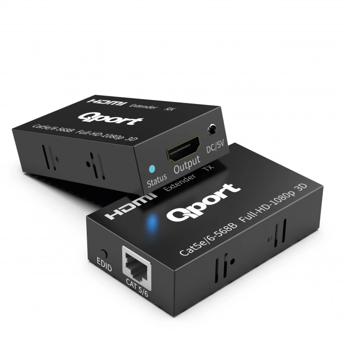 QPORT Q-HEX3 HDMI EXTENDER CAT6 60M 2 LI PAKET