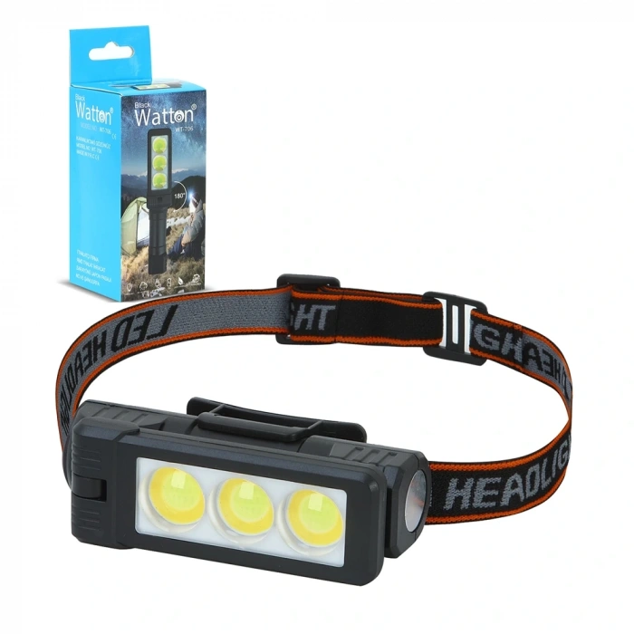 Şarjlı Mıknatıslı Çalışma Lambası Kafa Işığı Wt-706