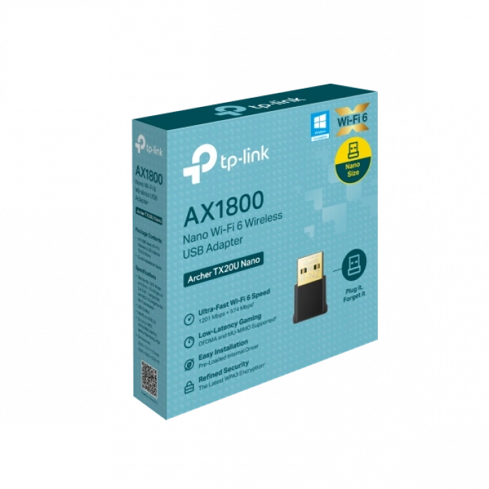 TP-LINK ARCHER TX20U NANO Wİ-Fi 6 USB ADAPTÖR