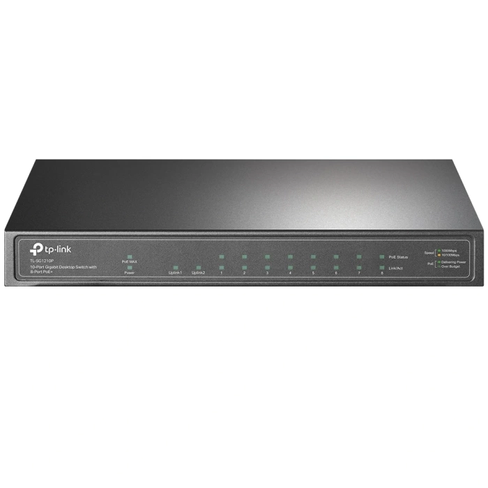 TP-LINK TL-SG1210P 10PORT 10/100/1000 YÖNETİLEMEZ POE SWITCH